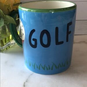 Vibrant Blue Golf Mug